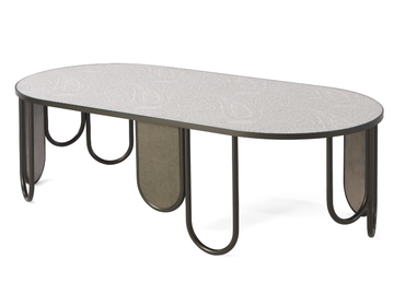 CHANDRA - Oval iron coffee table by ETRO Home Interiors - view 3